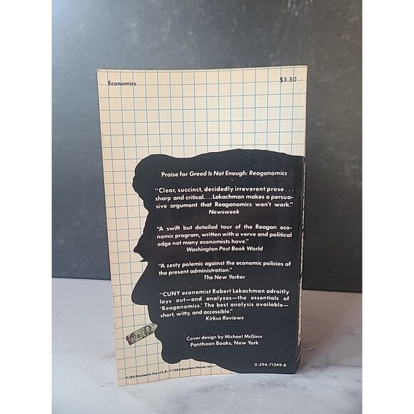 Greed Is Not Enough : Reaganomics by Robert Lekachman (1982, Trade Paperback) - Picture 9 of 10